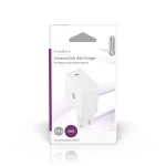 Nedis WCGPD100W100WT PD (Power Delivery) töltő / tápegység 100W, 5A, GaN, QC, 5V, 9V, 12V, 15V, 20V, USB-C - Image 3
