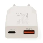 Nedis WCHA30WT gyorstöltő USB-A / USB-C töltő, GaN, PD3.0, QC, Gyorstöltési funkció 1,5 / 2,0 / 2,5 / 3,0 A, 30W, fehér - Image 3