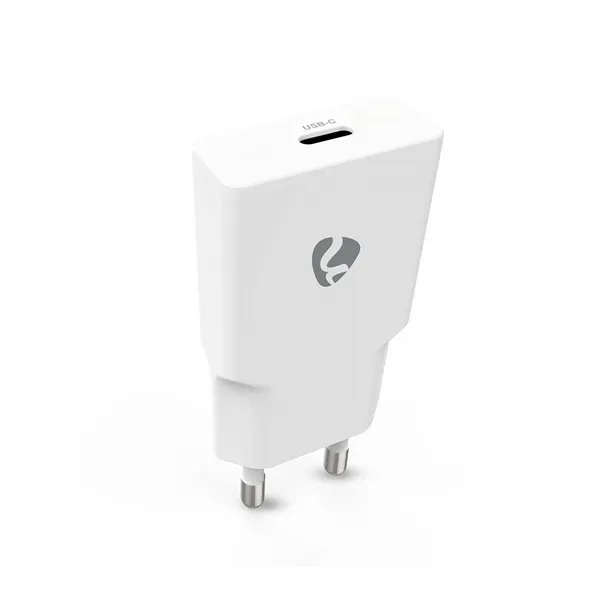 Nedis WCHAC20WT fali USB töltő, 20 W, GaN, PD3.0, 1,67 / 2,22 / 3,0 A, USB-C, automatikus feszültségválasztás