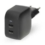 Nedis WGCHA45WBK töltő 45 W | GaN | PD3.0, Gyorstöltési funkció, 2,25 / 3,0 A, 2x USB-C, Automatikus feszültségválasztás - Image 4