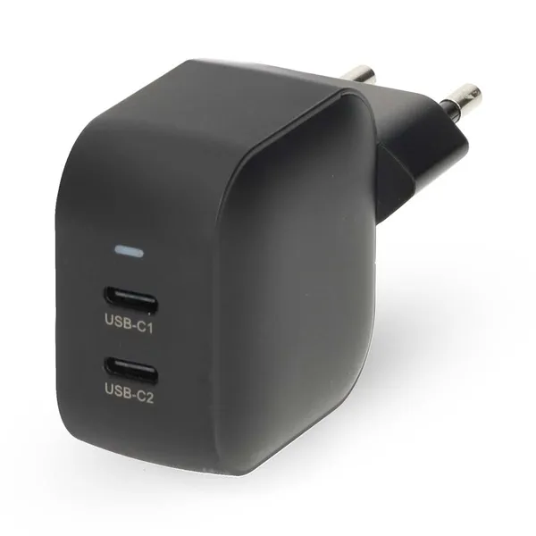 Nedis WGCHA45WBK töltő 45 W | GaN | PD3.0, Gyorstöltési funkció, 2,25 / 3,0 A, 2x USB-C, Automatikus feszültségválasztás - Image 4