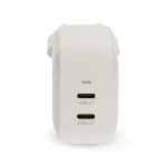 Nedis WGCHA45WWT töltő 45 W | GaN | PD3.0, Gyorstöltési funkció, 2,25 / 3,0 A, 2x USB-C, Automatikus feszültségválasztás - Image 2