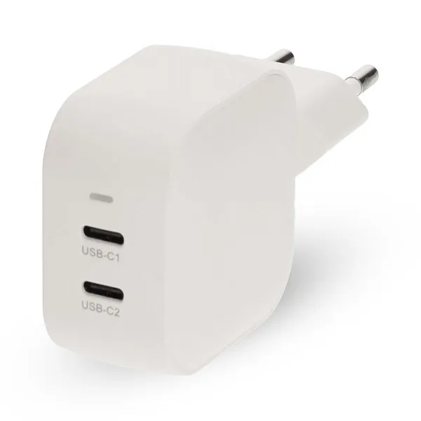 Nedis WGCHA45WWT töltő 45 W | GaN | PD3.0, Gyorstöltési funkció, 2,25 / 3,0 A, 2x USB-C, Automatikus feszültségválasztás - Image 4