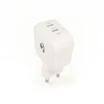Nedis WGCHA45WWT töltő 45 W | GaN | PD3.0, Gyorstöltési funkció, 2,25 / 3,0 A, 2x USB-C, Automatikus feszültségválasztás - Image 5
