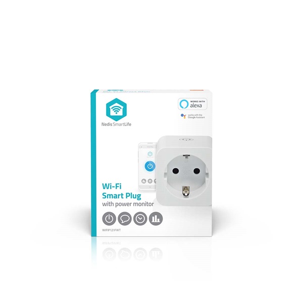 Nedis WIFIP121FWT okos konnektor, Wi-Fi, IP21, 16A, 3680W, fogyasztásmérő, Android™ / IOS - Image 7