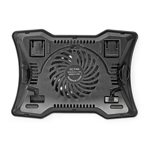 Nedis NBCR101BK notebook hűtő, 17", 125mm ventilátor, LED, zaj 15db - Image 3