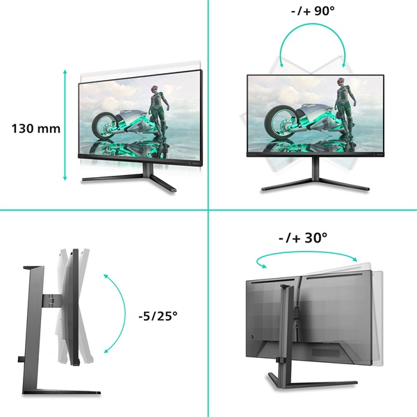 PHILIPS Evnia Gaming 320Hz monitor 27" 27M2N3800A/00, 3840x2160, 16:9, 450 cd/m2, 1ms, HDMIx2/DisplayPort - Image 7