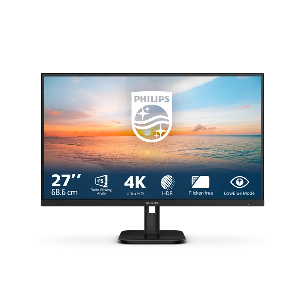 PHILIPS IPS monitor 27" 27E1N1800A/00, 3840 x 2160, 16:9, 350 cd/m2, 4ms, HDMIx2/DisplayPort, hangszóró - Image 2