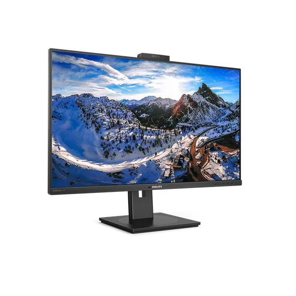 PHILIPS IPS monitor 31.5" 326P1H, 2560x1440, 16:9, 350cd/m2, 4ms, 2xHDMI/DP/USB-C/4xUSB/LAN, Pivot, hangszóró&webkamera - Image 4