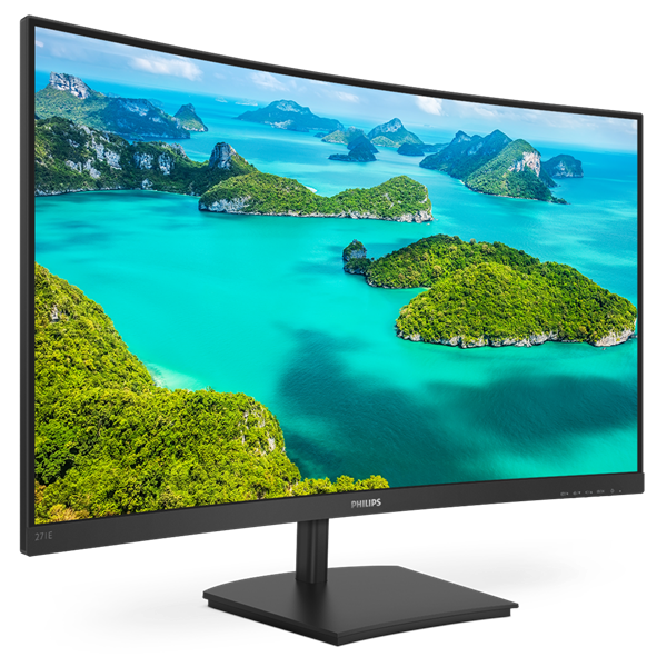 PHILIPS Ívelt VA monitor 27" 271E1SCA, 1920x1080, 16:9, 250cd/m2, 4ms, VGA/HDMI, hangszóró - Image 3