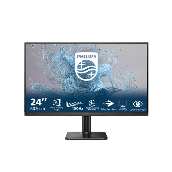 PHILIPS monitor  24" 24E2N1100LB/00, 1920x1080, 16:9, 250 cd/m2, 1ms, VGA/HDMI, 100Hz - Image 9
