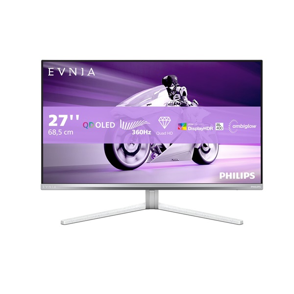 PHILIPS OLED Gaming 360Hz monitor 27" 27M2N8500/00 2560x1440, 16:9,, 0,03ms, HDMIx2/DisplayPort/USBx3, hangszóró - Image 1