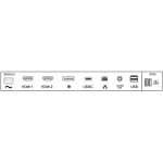 PHILIPS IPS monitor 27" 279P1, 3840x2160, 16:9, 350cd/m2, 4ms, USB-C(+dokkoló)/4xUSB/LAN/DP/2xHDMI, hangszóró - Image 9