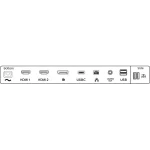 PHILIPS IPS monitor 27" 279P1, 3840x2160, 16:9, 350cd/m2, 4ms, USB-C(+dokkoló)/4xUSB/LAN/DP/2xHDMI, hangszóró - Image 9