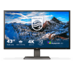PHILIPS VA monitor 42.51" 439P1, 3840x2160, 16:9, 4ms, 400cd/m2, 3xHDMI/DisplayPort/USB-C/3xUSB/LAN/USB-C, hangszóró