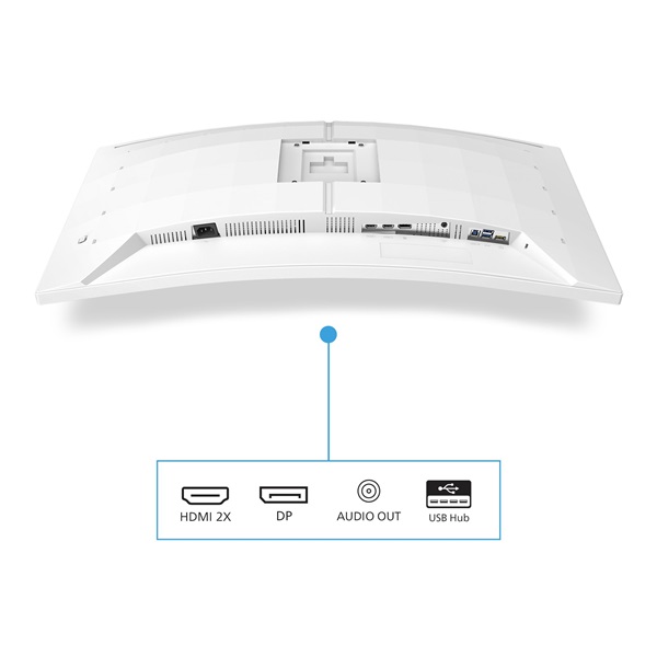 Philips EVNIA 180 Hz ívelt monitor 34", 34M2C5501A/00, 3440x1440, 21:9, 1ms, 300 cd/m2, HDMIx2/DisplayPort/USBx4 - Image 2