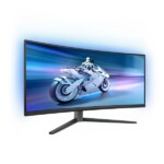 Philips EVNIA Ívelt Gaming OLED monitor 34", 34M2C6500/00 3440x1440, 21:9, 0,03ms, 2xHDMI/DP/4xUSB, áll. mag., Ambiglow - Image 2