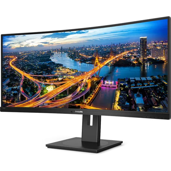 PHILIPS Ívelt VA monitor 34" 345B1C, 3440x1440, 21:9, 300 cd/m2, 5ms, HDMI/DisplayPort/USB-C/4xUSB, LAN, hangszóró - Image 4