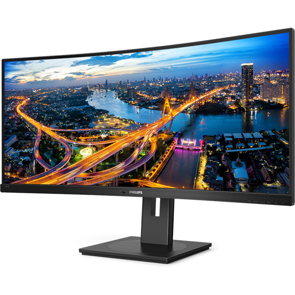 PHILIPS Ívelt VA monitor 34" 346B1C, 3440x1440, 21:9, 300cd/m2, 4ms, USB-C/USB-B/4xUSB/HDCP/LAN/DP/HDMI, hangsz. - Image 9