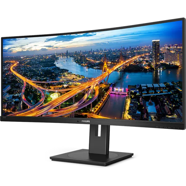 PHILIPS Ívelt VA monitor 34" 346B1C, 3440x1440, 21:9, 300cd/m2, 4ms, USB-C/USB-B/4xUSB/HDCP/LAN/DP/HDMI, hangsz. - Image 3