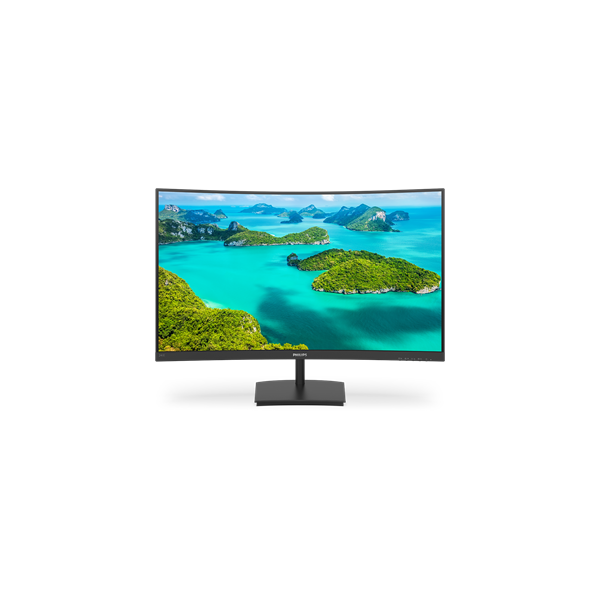 PHILIPS Ívelt VA monitor 23.6" 241E1SC, 1920x1080, 16:9, 250cd/m2, 4ms, VGA/HDMI - Image 2