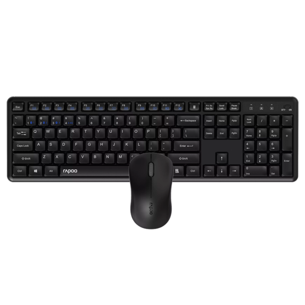 RAPOO 00229634, 8150M VEZETÉK NÉLKÜLI MULTI-MODE "SILENT" BILL. EGÉR SZETT FEKETE - Image 2