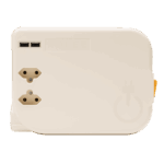 ROLEE M automata hosszabbító, 2db földeletlen aljzat + 2db USB aljzat, 4m, Gyöngyházfehér