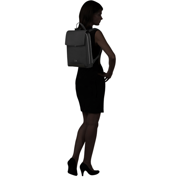 SAMSONITE NŐI Notebook Hátizsák 147735-1041, Backpack with Flap 14.1" (BLACK) -ZALIA 3.0 - Image 2