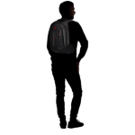 SAMSONITE Notebook hátizsák 140871-1041, LAPTOP BACKPACK M 15.6" (BLACK) -ECODIVER - Image 5