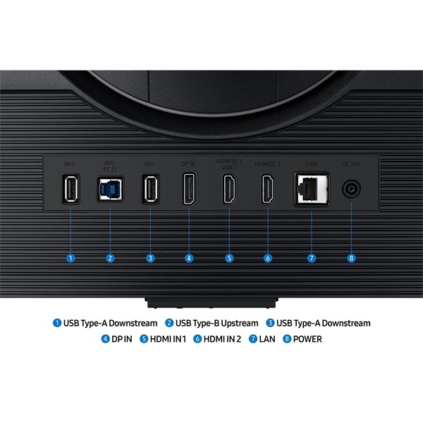 SAMSUNG Gaming 144Hz IPS monitor 32" G70D, 3840x2160, 16:9, 350cd/m2, 1ms, 2xHDMI/DisplayPort,WiFi, Bluetooth, hangszóró - Image 8