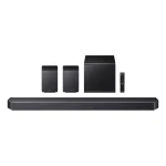 SAMSUNG HW-Q930H 9.1.4 csatornás hangprojektor mélynyomóval és hátsó hangszórókkal, Fekete