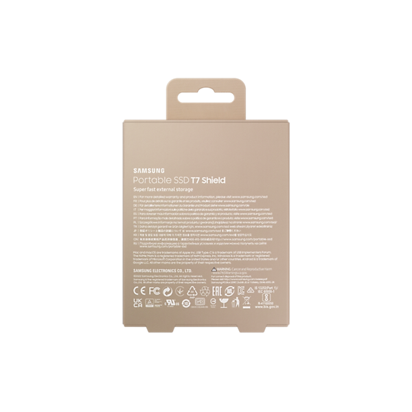 Samsung 1000GB USB 3.2 (MU-PE1T0K/EU) bézs T7 Shield külső SSD - Image 9