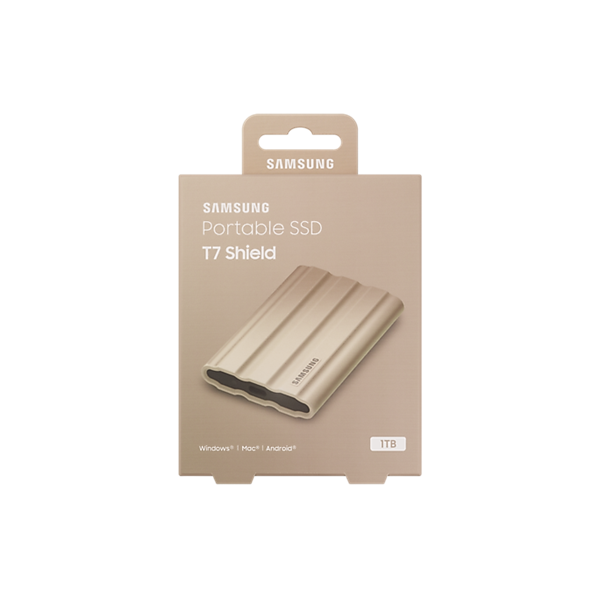 Samsung 1000GB USB 3.2 (MU-PE1T0K/EU) bézs T7 Shield külső SSD - Image 8