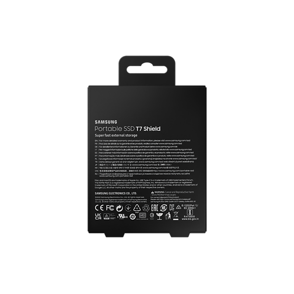 Samsung 1000GB USB 3.2 (MU-PE1T0S/EU) fekete T7 Shield külső SSD - Image 9