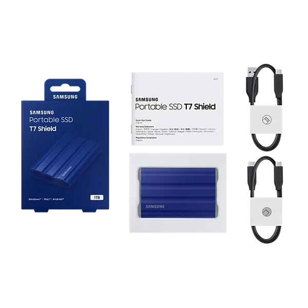 SAMSUNG SSD Külső, 1TB, T7 Shield, Kék, USB 3.2 - Image 12