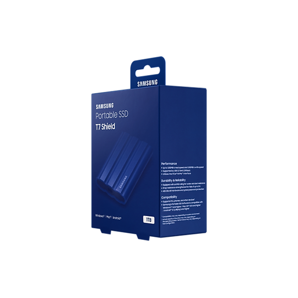 Samsung 1000GB USB 3.2 (MU-PE1T0R/EU) kék T7 Shield külső SSD - Image 11