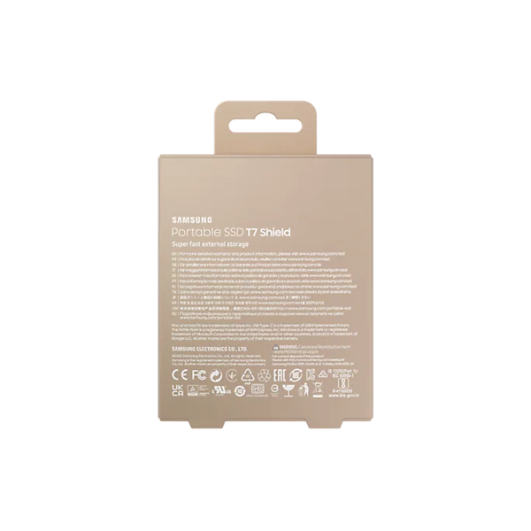 Samsung 2000GB USB 3.2 (MU-PE2T0K/EU) bézs T7 Shield külső SSD - Image 9
