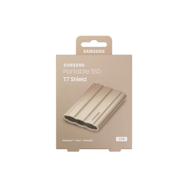 Samsung 2000GB USB 3.2 (MU-PE2T0K/EU) bézs T7 Shield külső SSD - Image 8
