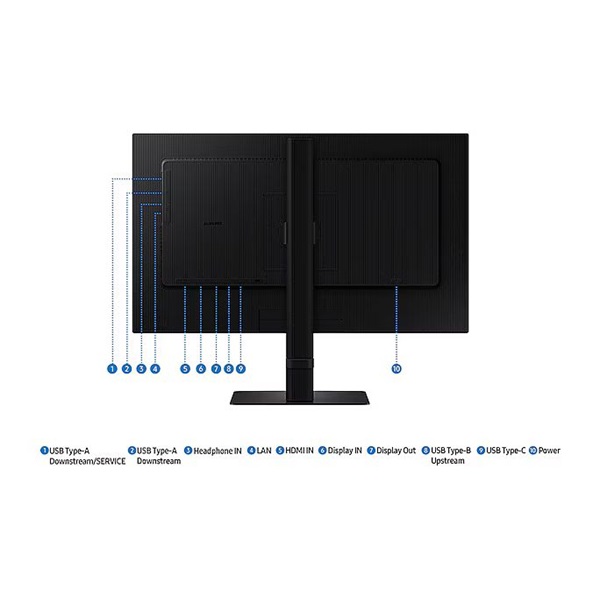 Samsung LS32D600UAUXEN 32" QHD 100Hz ViewFinity S6 Üzleti Monitor - Image 9