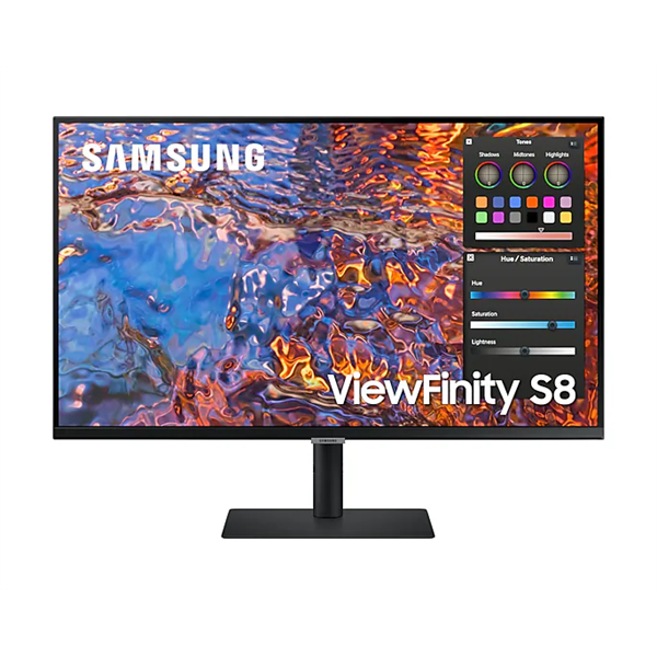 SAMSUNG IPS monitor 32" S80PB, 3840x2160, 16:9, 350cd/m2, 5ms, DisplayPort/HDMI/3xUSB/USB-C/LAN, Pivot - Image 2