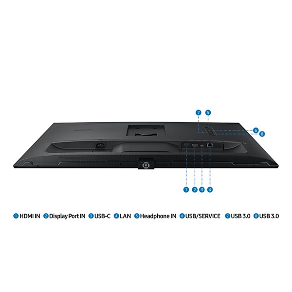 SAMSUNG IPS monitor 32" S80PB, 3840x2160, 16:9, 350cd/m2, 5ms, DisplayPort/HDMI/3xUSB/USB-C/LAN, Pivot - Image 21