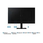 SAMSUNG IPS monitor B2B 27" S80D, 3840x2160, 16:9, 350cd/m2, 5ms, HDMI/DisplayPort/3xUSB, Pivot - Image 6