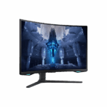 SAMSUNG Ívelt Gaming 165Hz VA monitor 32" G75NB, 3840x2160, 16:9, 350cd/m2, 1ms, 2xHDMI/DisplayPort/2xUSB, Pivot - Image 5