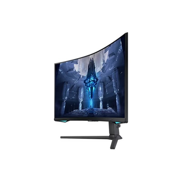 SAMSUNG Ívelt Gaming 165Hz VA monitor 32" G75NB, 3840x2160, 16:9, 350cd/m2, 1ms, 2xHDMI/DisplayPort/2xUSB, Pivot - Image 6