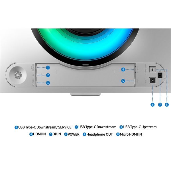 Samsung Monitor 49" - S49DG934SU (OLED, 5120x1440, 32:9, DQHD, 240HZ, 250cd/m2, 0,03ms, Ívelt) - Image 19
