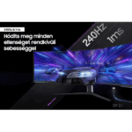 SAMSUNG Ívelt Gaming 240Hz VA monitor 57" G95NC, 7680x2160, 32:9, 420cd/m2, 1ms, 3xHDMI/DP/2xUSB - Image 8