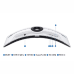 SAMSUNG Ívelt Gaming 240Hz VA monitor 57" G95NC, 7680x2160, 32:9, 420cd/m2, 1ms, 3xHDMI/DP/2xUSB - Image 9