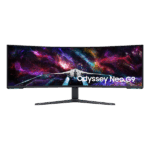 SAMSUNG Ívelt Gaming 240Hz VA monitor 57" G95NC, 7680x2160, 32:9, 420cd/m2, 1ms, 3xHDMI/DP/2xUSB
