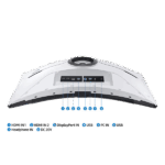 SAMSUNG Ívelt Gaming 240Hz VA monitor 32" G85NB, 3840x2160, 16:9, 350cd/m2, 1ms, 2xHDMI/DisplayPort/2xUSB, Pivot - Image 23