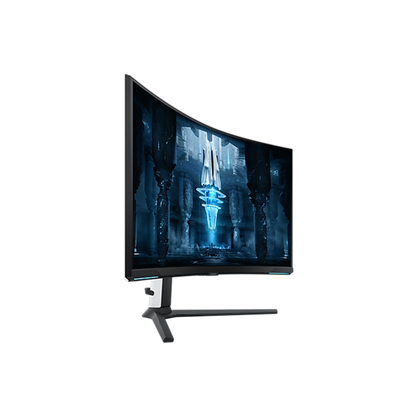 SAMSUNG Ívelt Gaming 240Hz VA monitor 32" G85NB, 3840x2160, 16:9, 350cd/m2, 1ms, 2xHDMI/DisplayPort/2xUSB, Pivot - Image 7